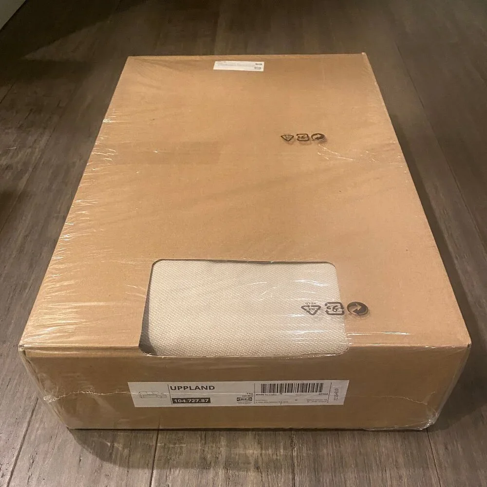 New in box ! IKEA UPPLAND Cover For Sofa With Chaise/Hallarp Beige 104.727.87